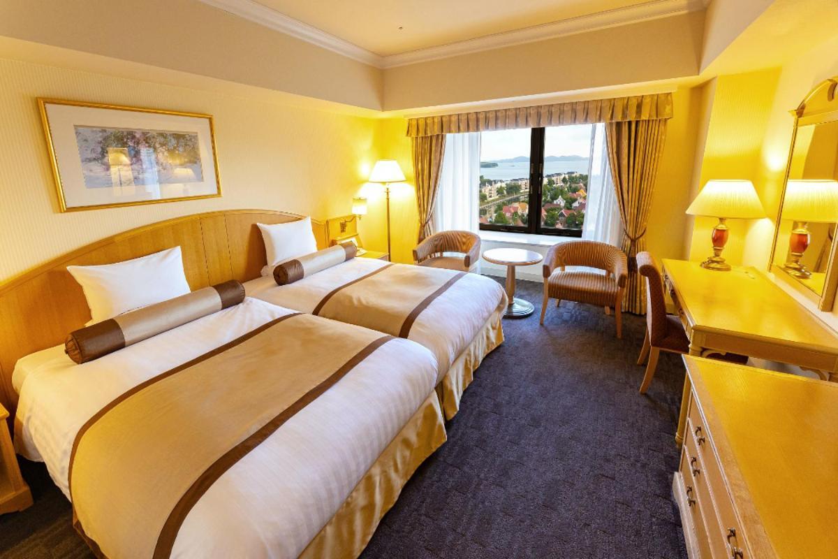 Hotel Okura Jr Huis Ten Bosch Szaszebo Kültér fotó Deluxe Twin Room